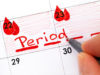 Die Periode wird in einen Kalender eingetragen